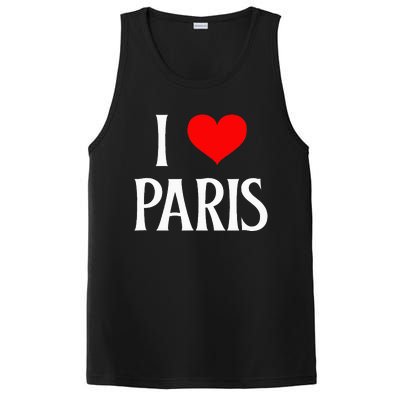 I Love Paris I Heart Paris France Family Travel Souvenir PosiCharge Competitor Tank