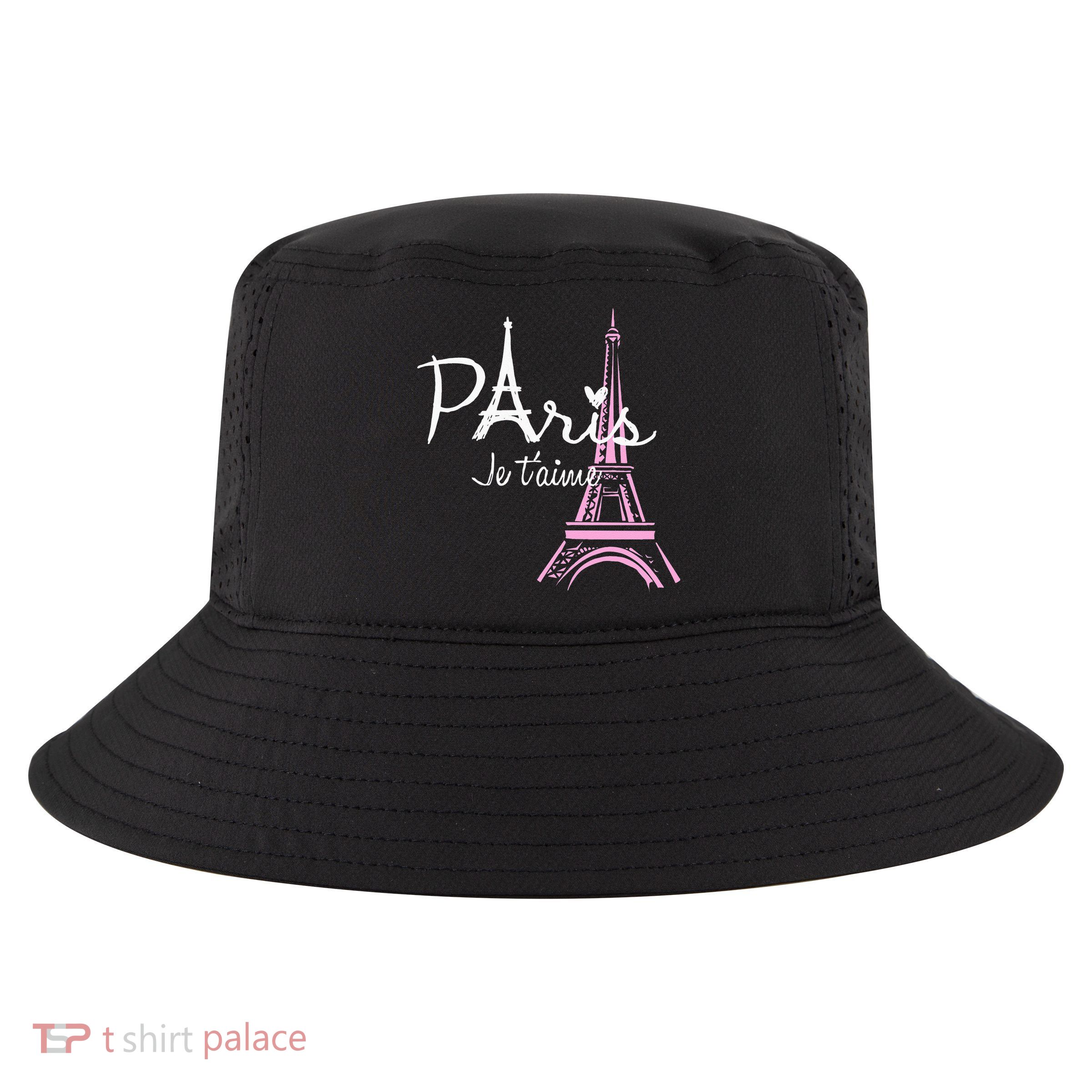 I Love Paris Eiffel Tower France French Souvenir Cool Comfort Performance Bucket Hat