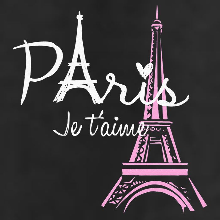 I Love Paris Eiffel Tower France French Souvenir 7 Panel Mesh Trucker Snapback Hat