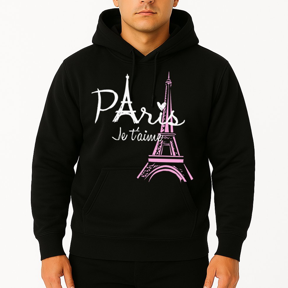 I Love Paris Eiffel Tower France French Souvenir Hoodie