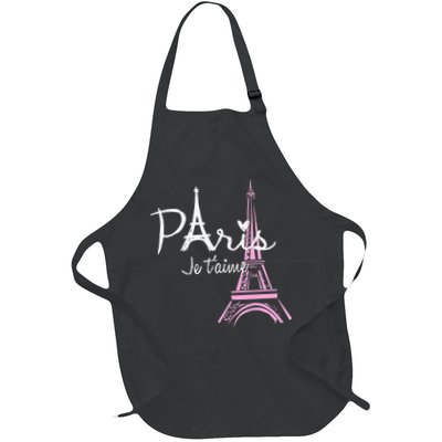 I Love Paris Eiffel Tower France French Souvenir Apron