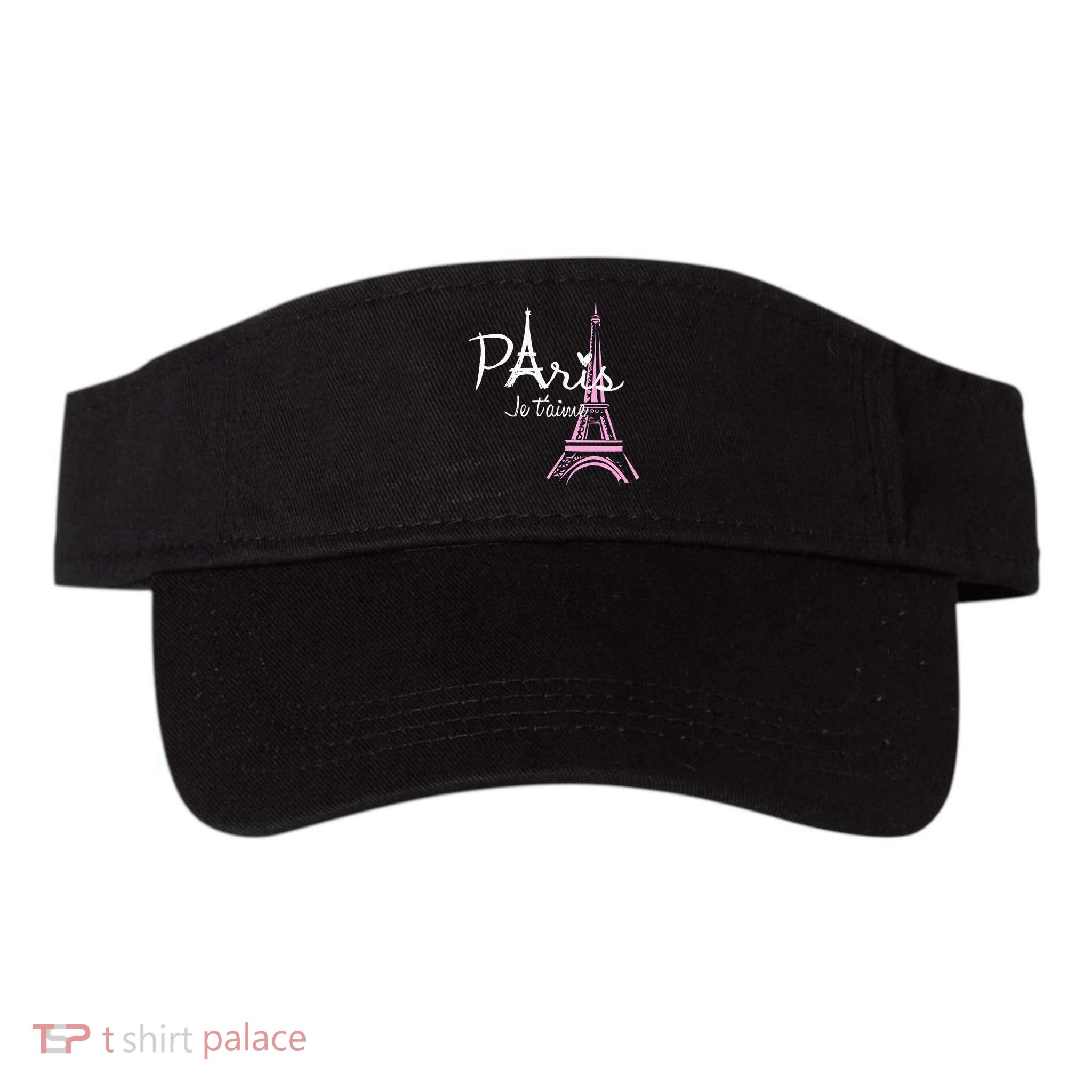 I Love Paris Eiffel Tower France French Souvenir Visor
