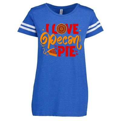 I Love Pecan Pie Thanksgiving Baking Baker Pastry Chef Enza Ladies Jersey Football T-Shirt