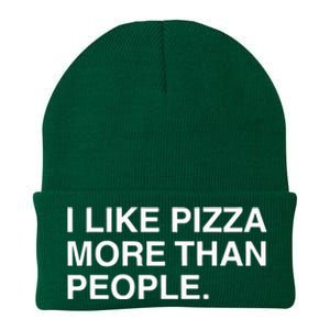 I Like Pizza More Than People Knit Cap Winter Beanie