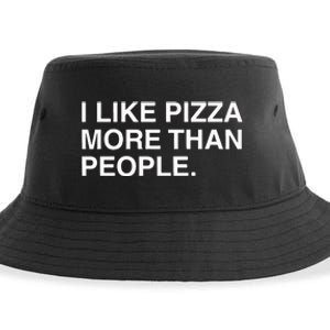 I Like Pizza More Than People Sustainable Bucket Hat