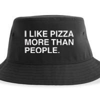 I Like Pizza More Than People Sustainable Bucket Hat