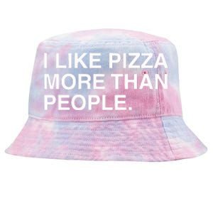 I Like Pizza More Than People Tie-Dyed Bucket Hat