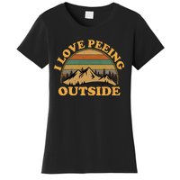 I Love Peeing Outside funny Camping Hiking Women's T-Shirt