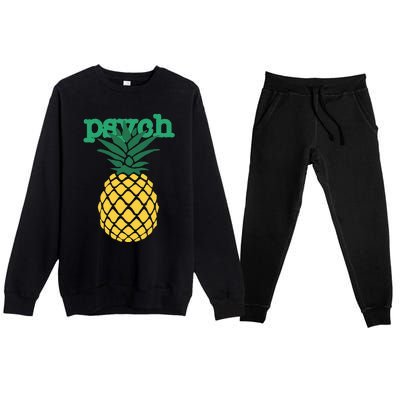 I Love Psych Gus Nicknames Pineapple Awesome Harajuku Funny Premium Crewneck Sweatsuit Set