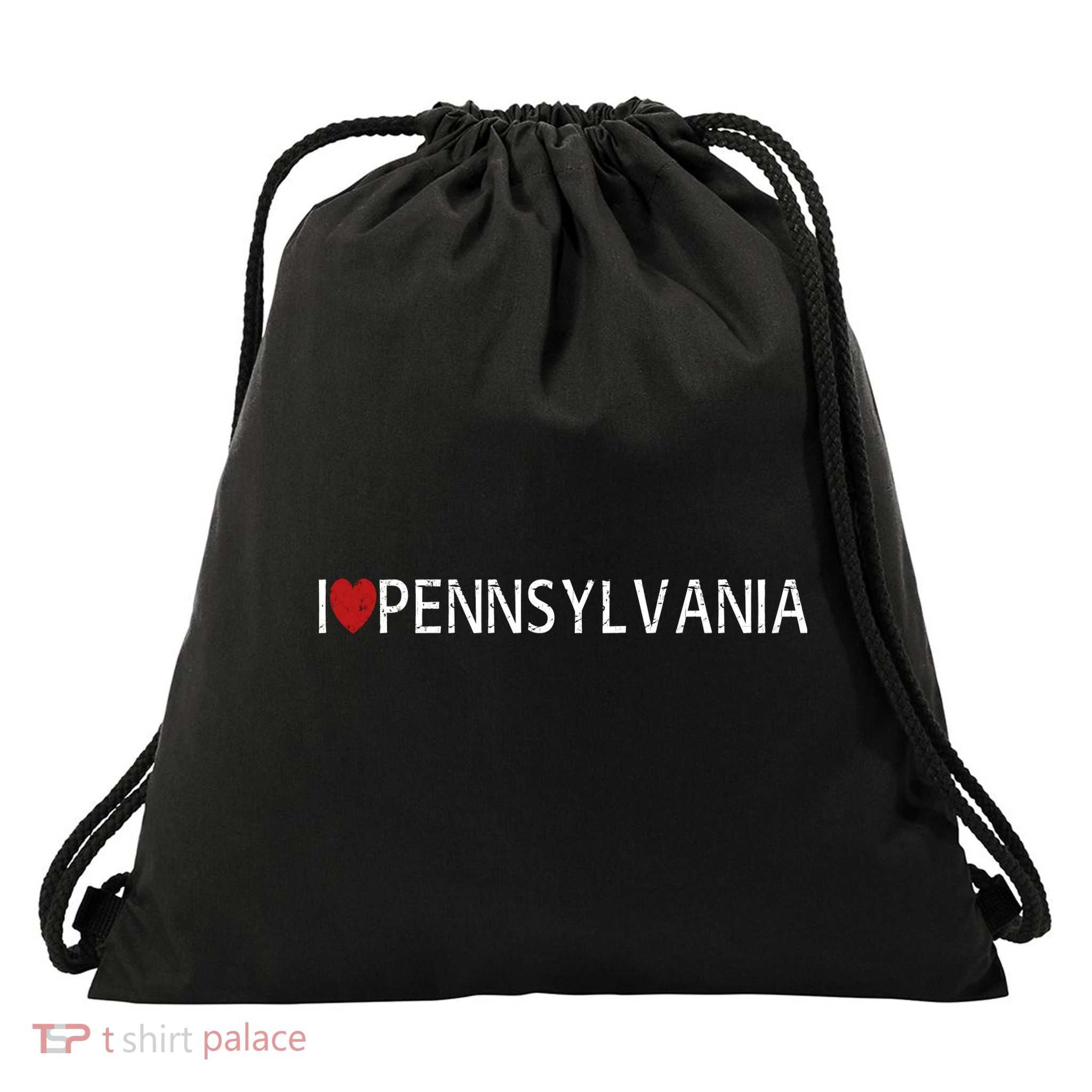 I Love Pennsylvania Drawstring Bag