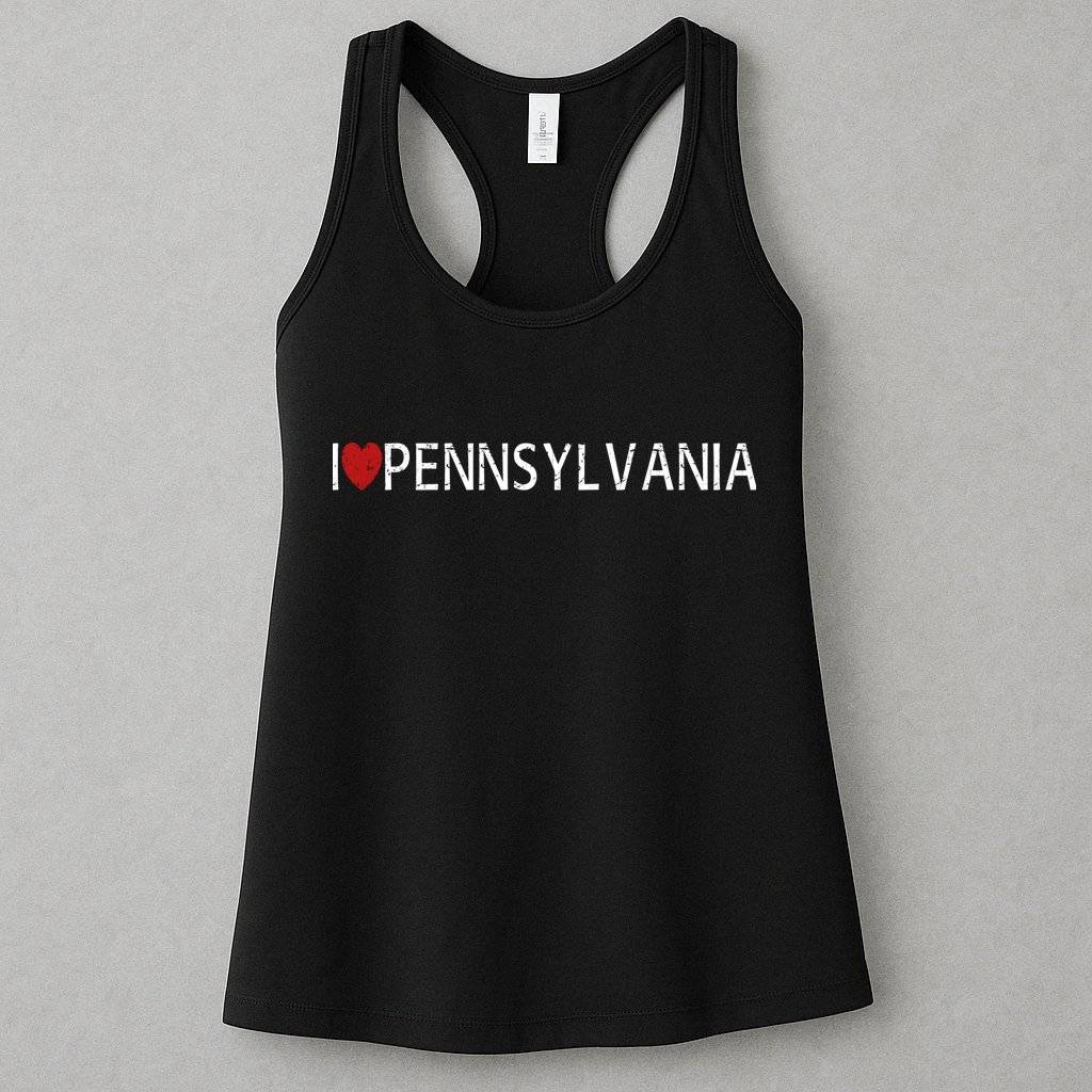 I Love Pennsylvania Womens Tank Top