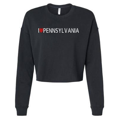 I Love Pennsylvania Cropped Pullover Crew