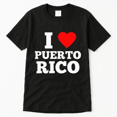 I Love Puerto Rico Usa Tall T-Shirt