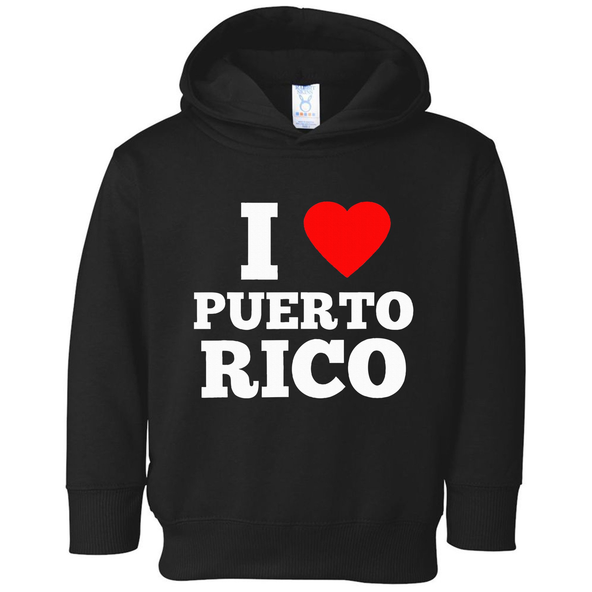 I Love Puerto Rico Usa Toddler Hoodie