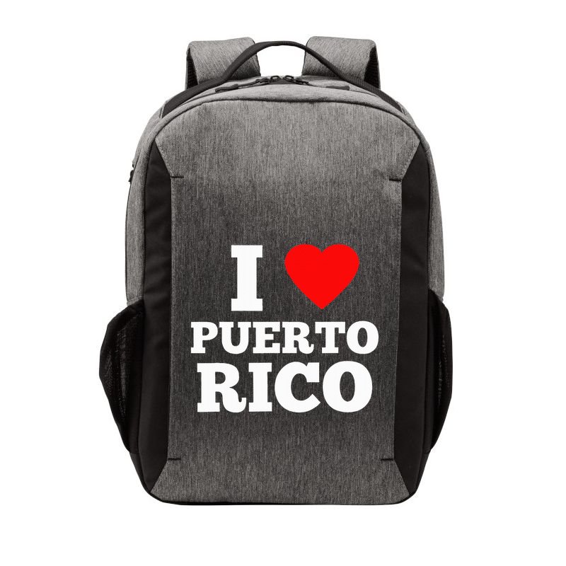 I Love Puerto Rico Usa Vector Backpack