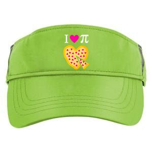 I Love Pi ValentineS Pizza Heart Math Teacher Gift Adult Drive Performance Visor