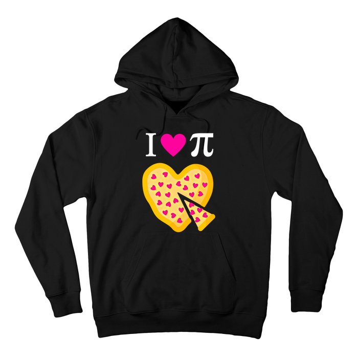 I Love Pi ValentineS Pizza Heart Math Teacher Gift Hoodie