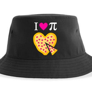 I Love Pi ValentineS Pizza Heart Math Teacher Gift Sustainable Bucket Hat