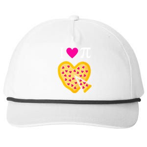 I Love Pi ValentineS Pizza Heart Math Teacher Gift Snapback Five-Panel Rope Hat