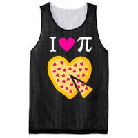 I Love Pi ValentineS Pizza Heart Math Teacher Gift Mesh Reversible Basketball Jersey Tank