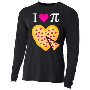 I Love Pi ValentineS Pizza Heart Math Teacher Gift Cooling Performance Long Sleeve Crew