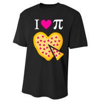 I Love Pi ValentineS Pizza Heart Math Teacher Gift Performance Sprint T-Shirt