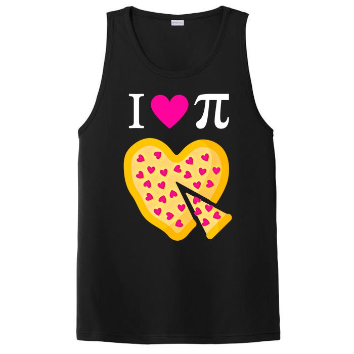 I Love Pi ValentineS Pizza Heart Math Teacher Gift PosiCharge Competitor Tank