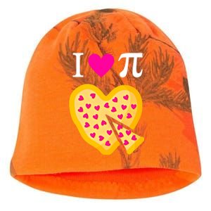 I Love Pi ValentineS Pizza Heart Math Teacher Gift Kati - Camo Knit Beanie