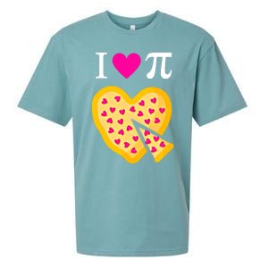 I Love Pi ValentineS Pizza Heart Math Teacher Gift Sueded Cloud Jersey T-Shirt