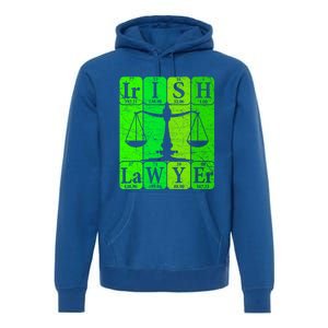 Irish Lawyer Periodic Table Elets Nerd Attorney Gift Premium Hoodie