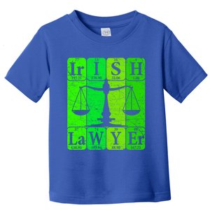 Irish Lawyer Periodic Table Elets Nerd Attorney Gift Toddler T-Shirt