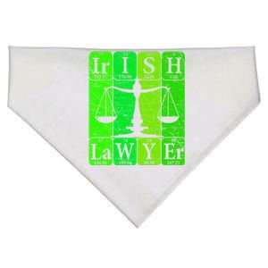 Irish Lawyer Periodic Table Elets Nerd Attorney Gift USA-Made Doggie Bandana