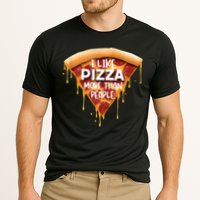I Like Pizza More Than People Funny Slice New York Style Pie Performance Shirt