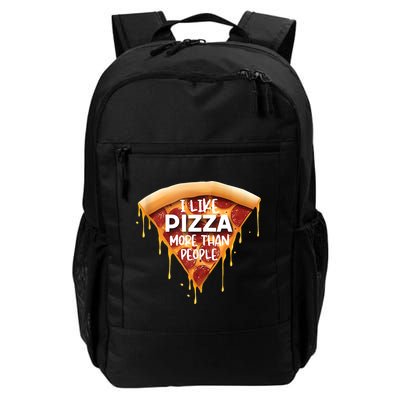 I Like Pizza More Than People Funny Slice New York Style Pie Backpack