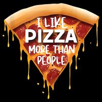 I Like Pizza More Than People Funny Slice New York Style Pie 7-Panel Snapback Hat