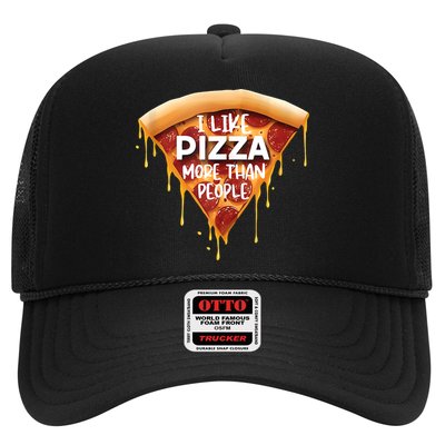 I Like Pizza More Than People Funny Slice New York Style Pie Trucker Hat