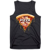 I Like Pizza More Than People Funny Slice New York Style Pie Tank Top