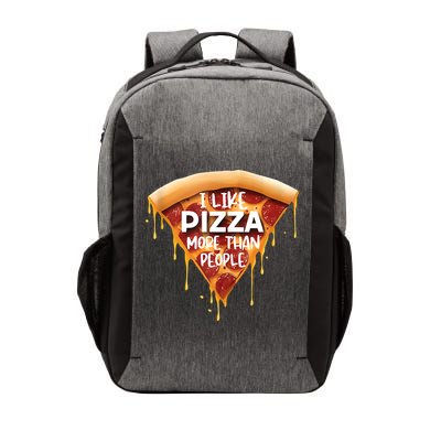 I Like Pizza More Than People Funny Slice New York Style Pie Vector Backpack