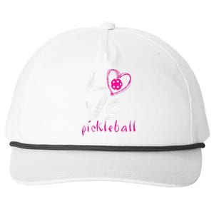 I Love Pickleball Funny Pickle Ball Tee For Player Snapback Five-Panel Rope Hat