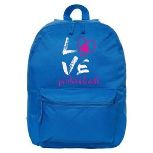 I Love Pickleball Funny Pickle Ball Tee For Player 16 in Basic Backpack