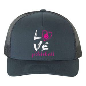 I Love Pickleball Funny Pickle Ball Tee For Player Yupoong Adult 5-Panel Trucker Hat