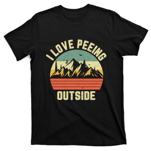 I Love Peeing Camping Funny T-Shirt