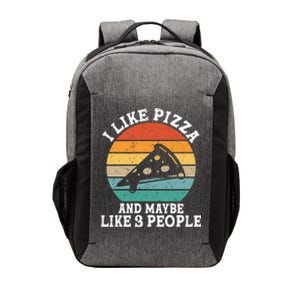 I Like Pizza And Maybe 3 People Funny Retro Cute Gift Vector Backpack