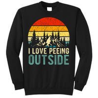 I Love Peeing Outside Funny Camping Hiking Sweatshirt