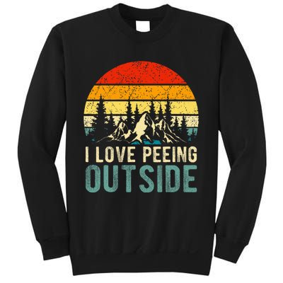 I Love Peeing Outside Funny Camping Hiking Sweatshirt