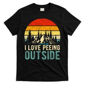 I Love Peeing Outside Funny Camping Hiking T-Shirt