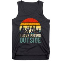 I Love Peeing Outside Funny Camping Hiking Tank Top