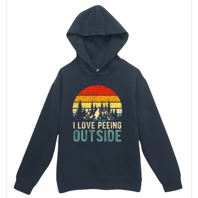 I Love Peeing Outside Funny Camping Hiking Urban Pullover Hoodie