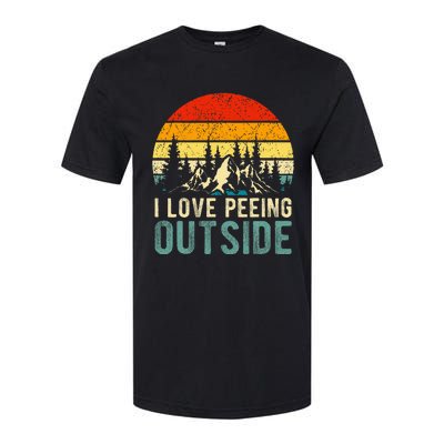 I Love Peeing Outside Funny Camping Hiking Softstyle CVC T-Shirt