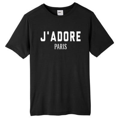 I Love Paris J Adore Paris France Black Graphic Tall Fusion ChromaSoft Performance T-Shirt